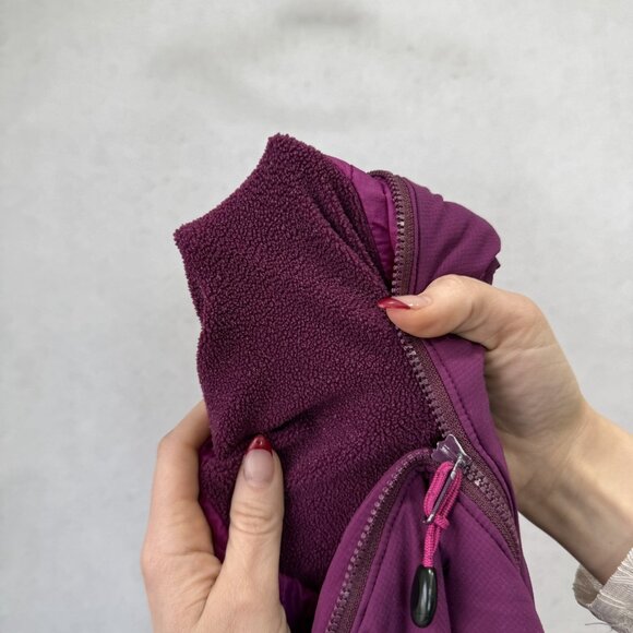 Arc'teryx Jacket Womens Small Purple Hooded Insulated Full Zip Fleece Hiking - Picture 10 of 15